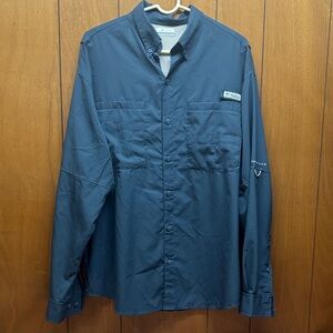 Men's Navy Button Down Shirt